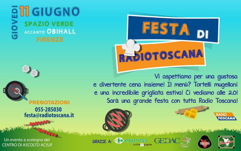 Festa di Radio Toscana per aiutare l'Acisjf