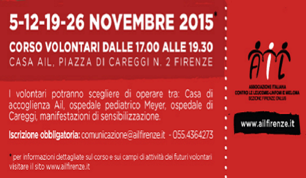 Diventa volontario AIL Firenze!