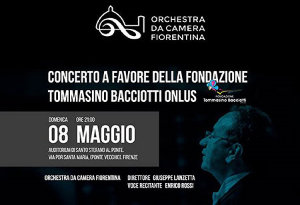 Domenica 8 Maggio: Concerto di beneficenza con l’Orchestra da Camera Fiorentina